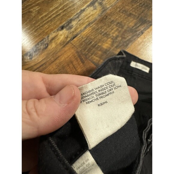 Eileen Fisher Organic Cotton Stretch Mid Rise Skinny Solid Black Jeans 8 - Picture 5 of 9